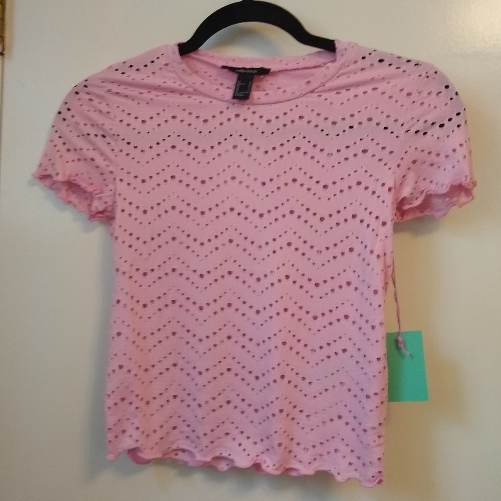 Pink crop top